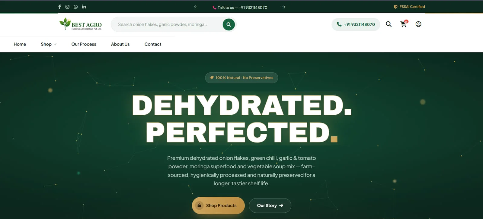 Best Agro — E-commerce Website